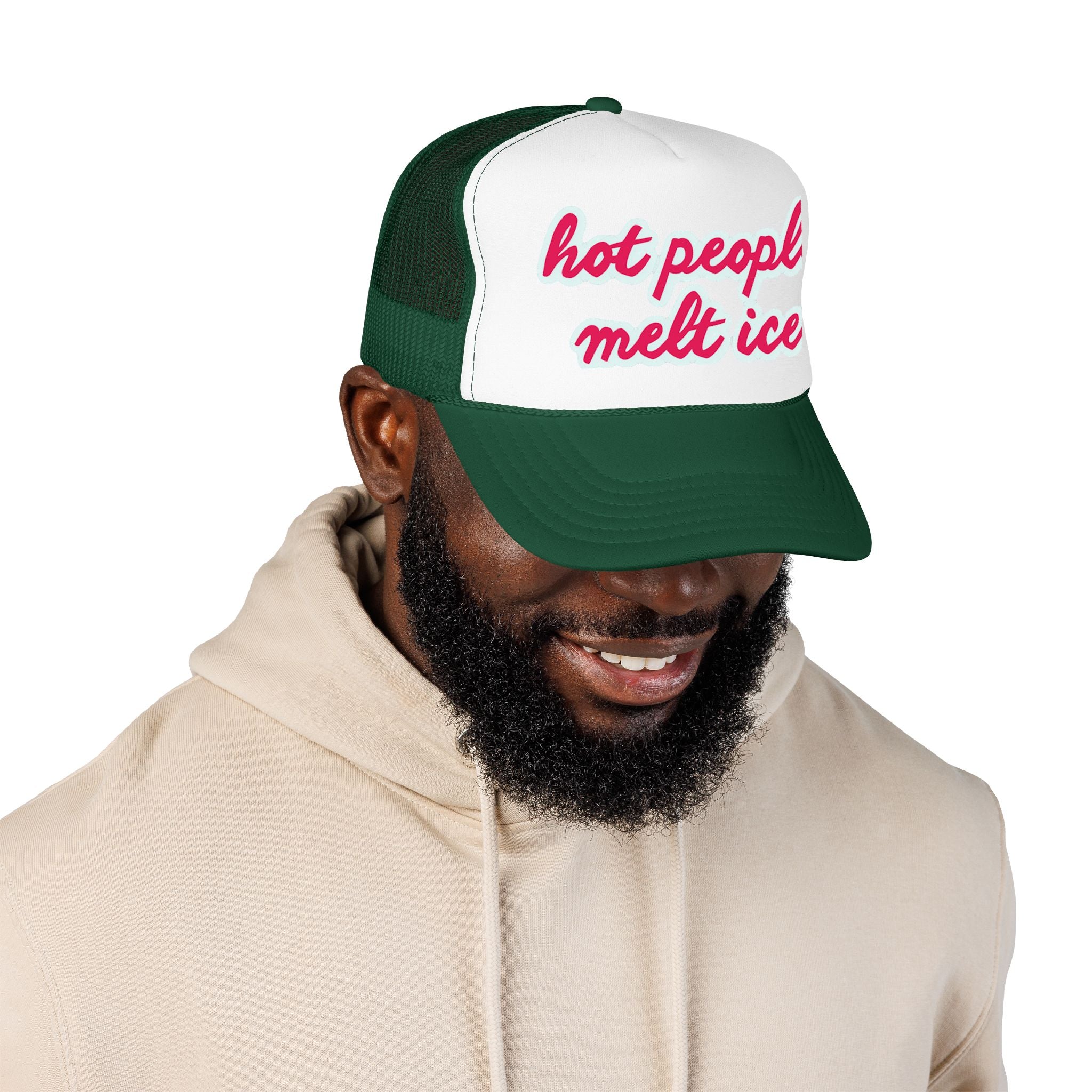 Hot People Melt Ice Mesh Trucker Hat