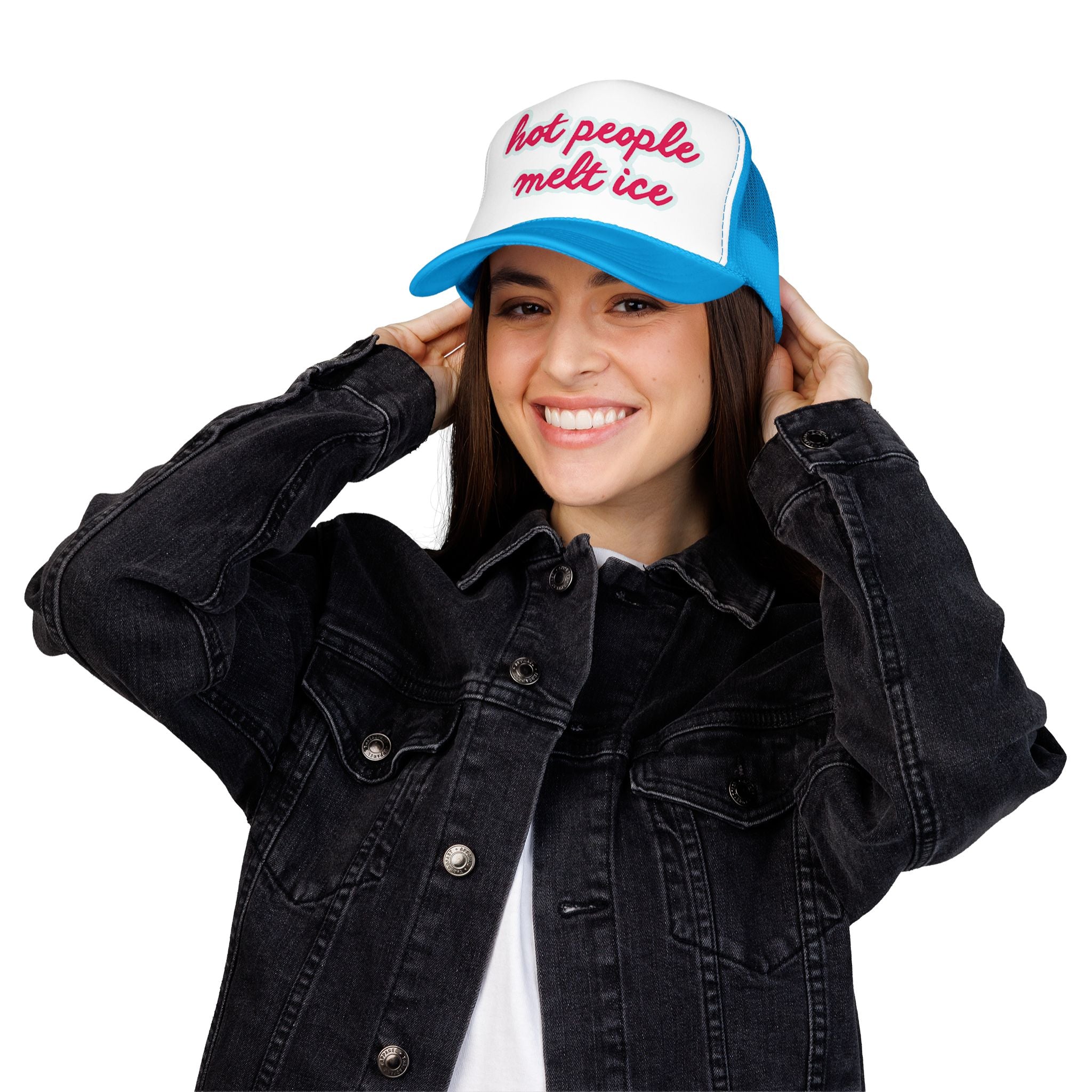 Hot People Melt Ice Mesh Trucker Hat
