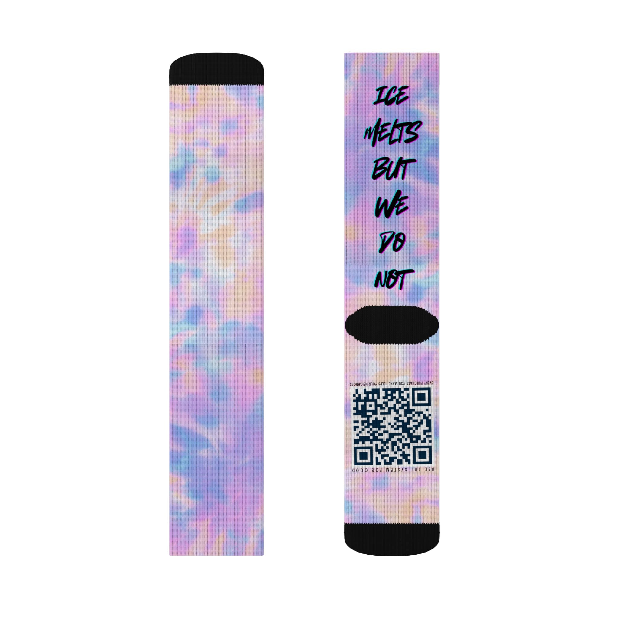 Ice Melts Tie-Dye Crew Socks