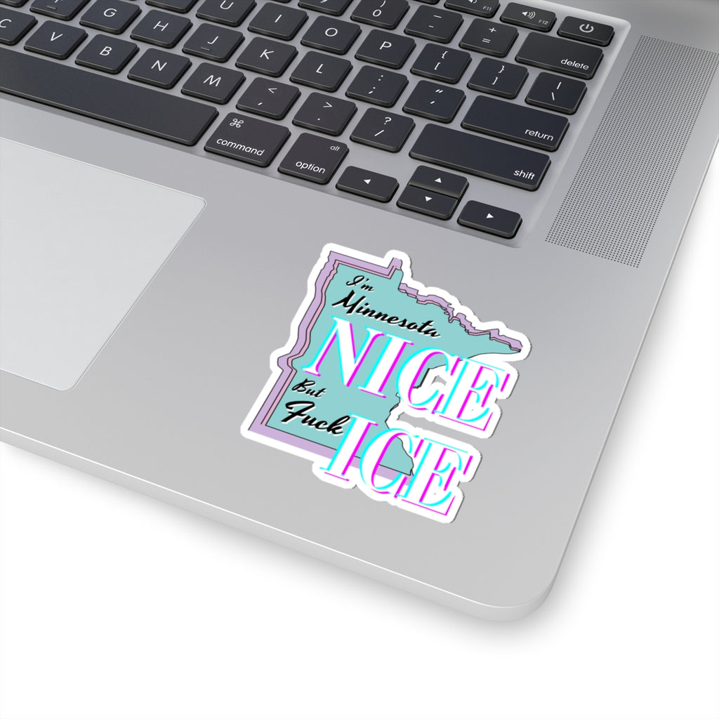 Minnesota Nice F Ice Kiss-Cut Sticker