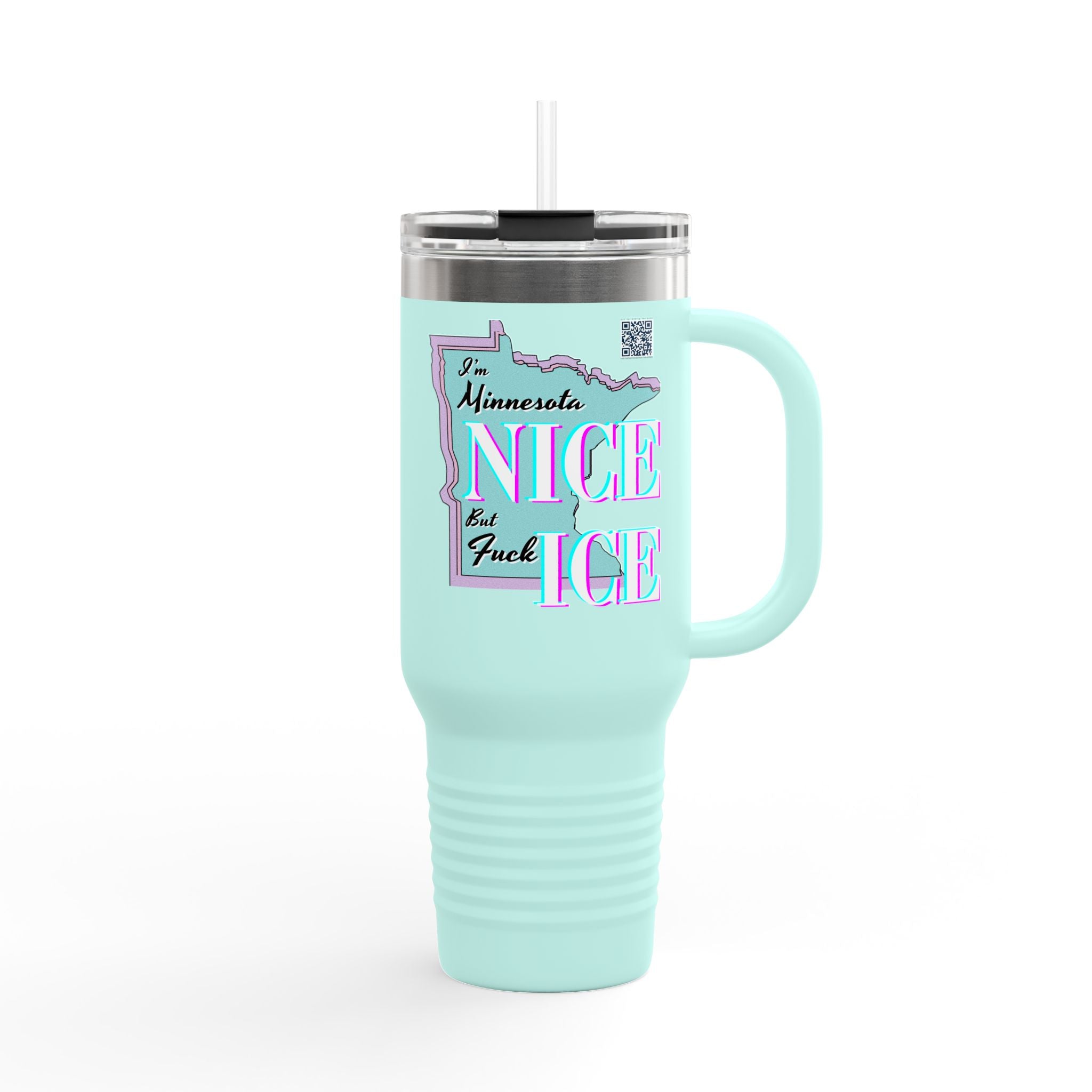 Minnesota Nice F Ice 40oz Insulated Travel Mug