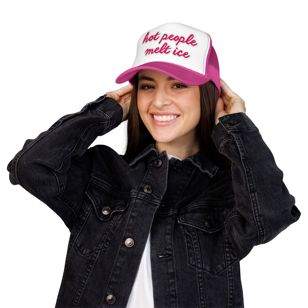 Hot People Melt Ice Mesh Trucker Hat
