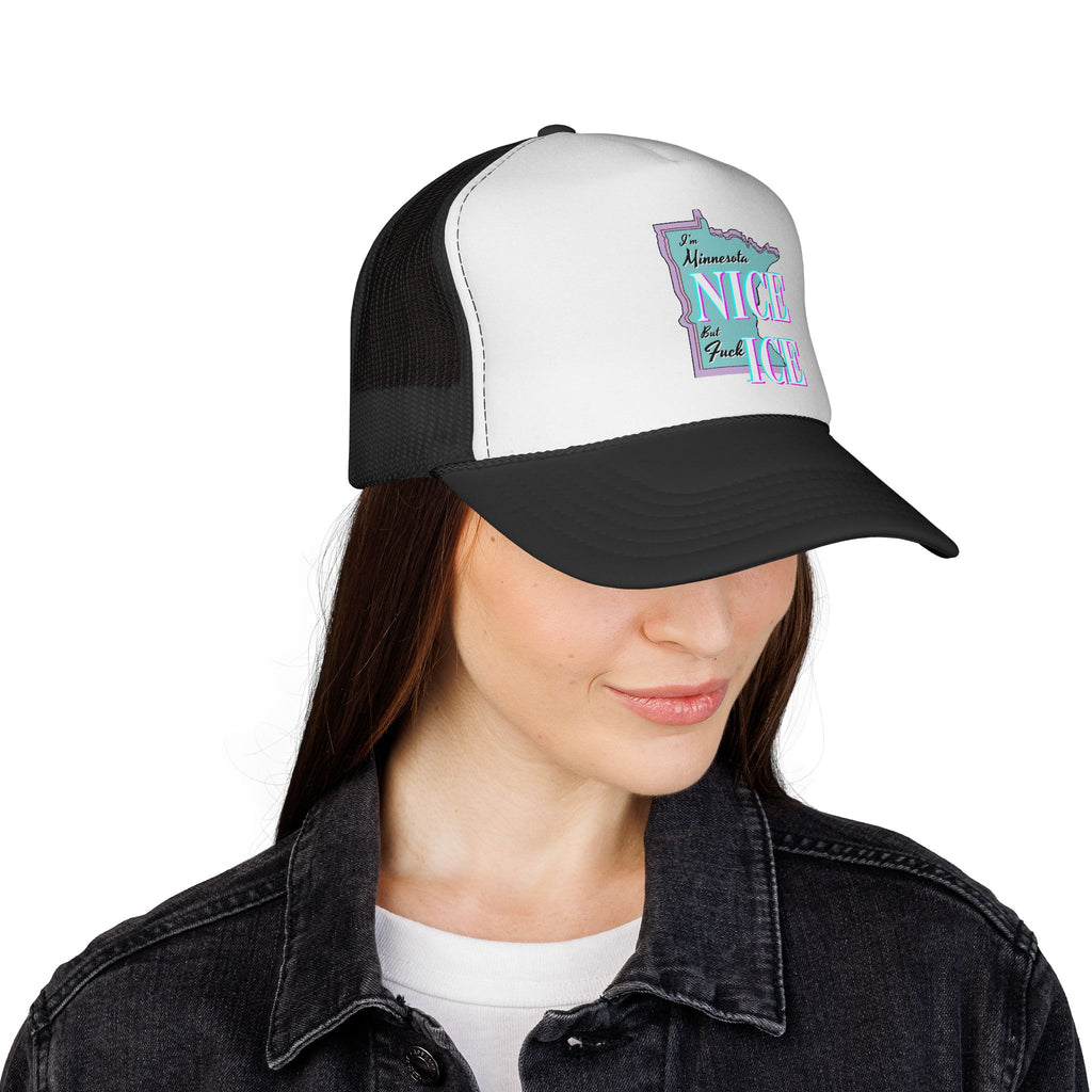 Minnesota Nice F Ice Trucker Cap