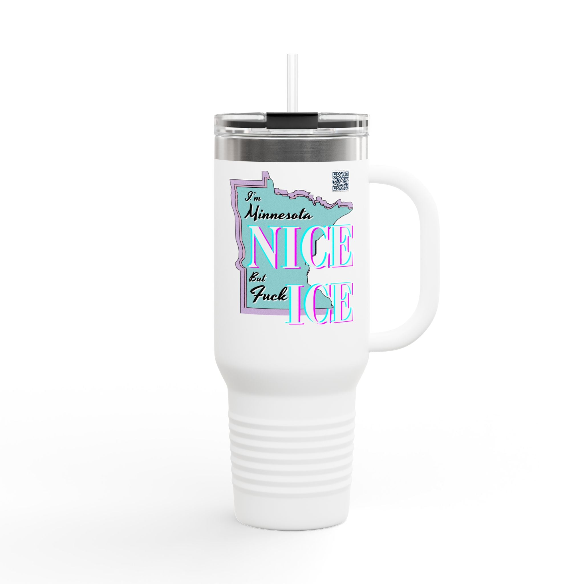 Minnesota Nice F Ice 40oz Insulated Travel Mug