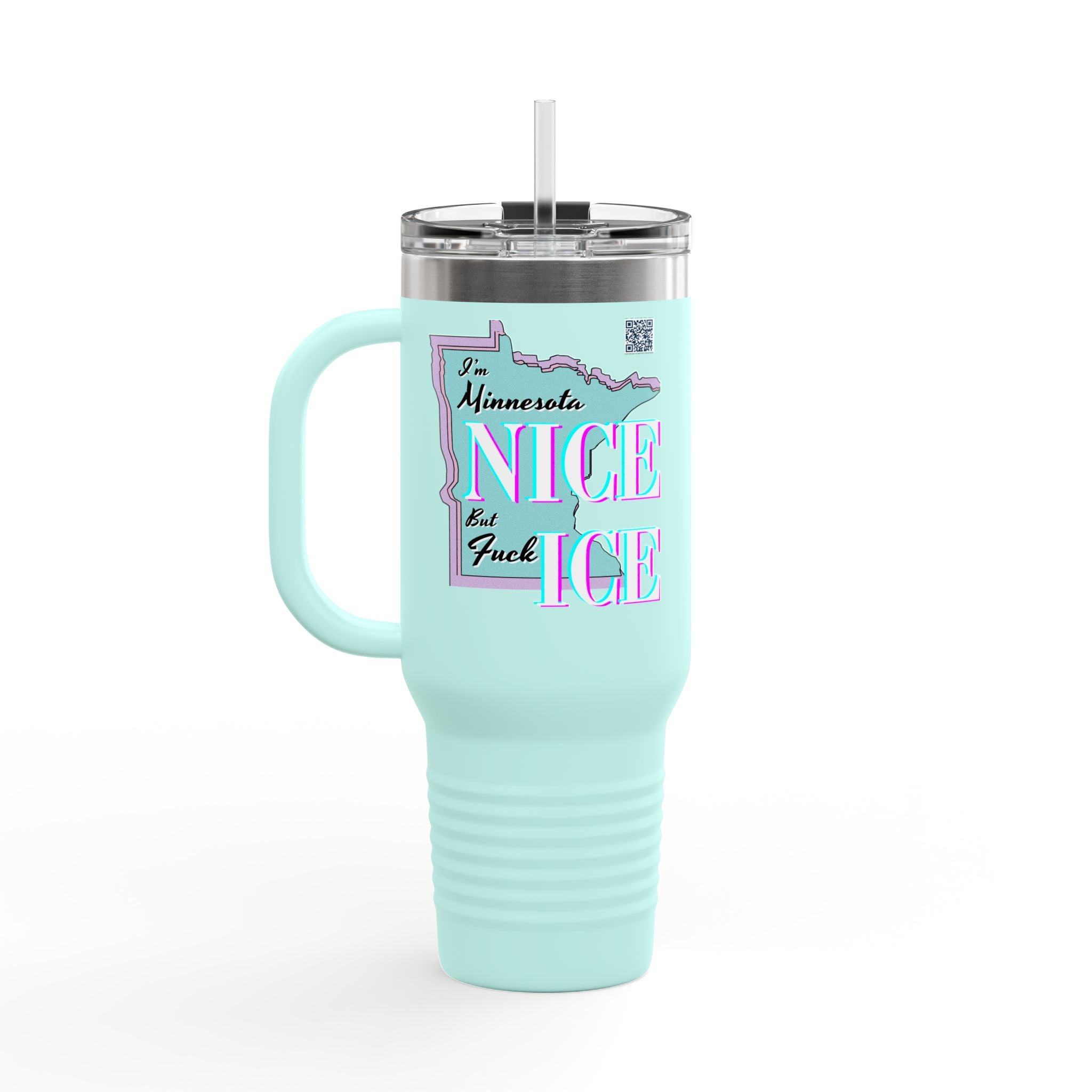 Minnesota Nice F Ice 40oz Insulated Travel Mug
