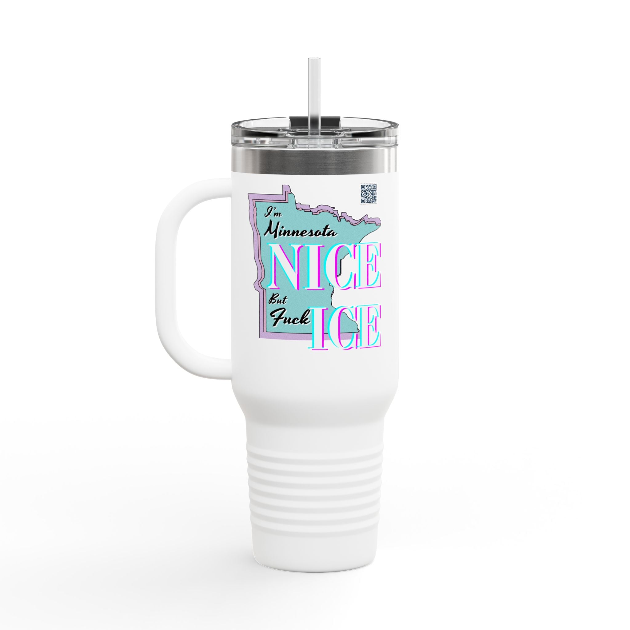 Minnesota Nice F Ice 40oz Insulated Travel Mug