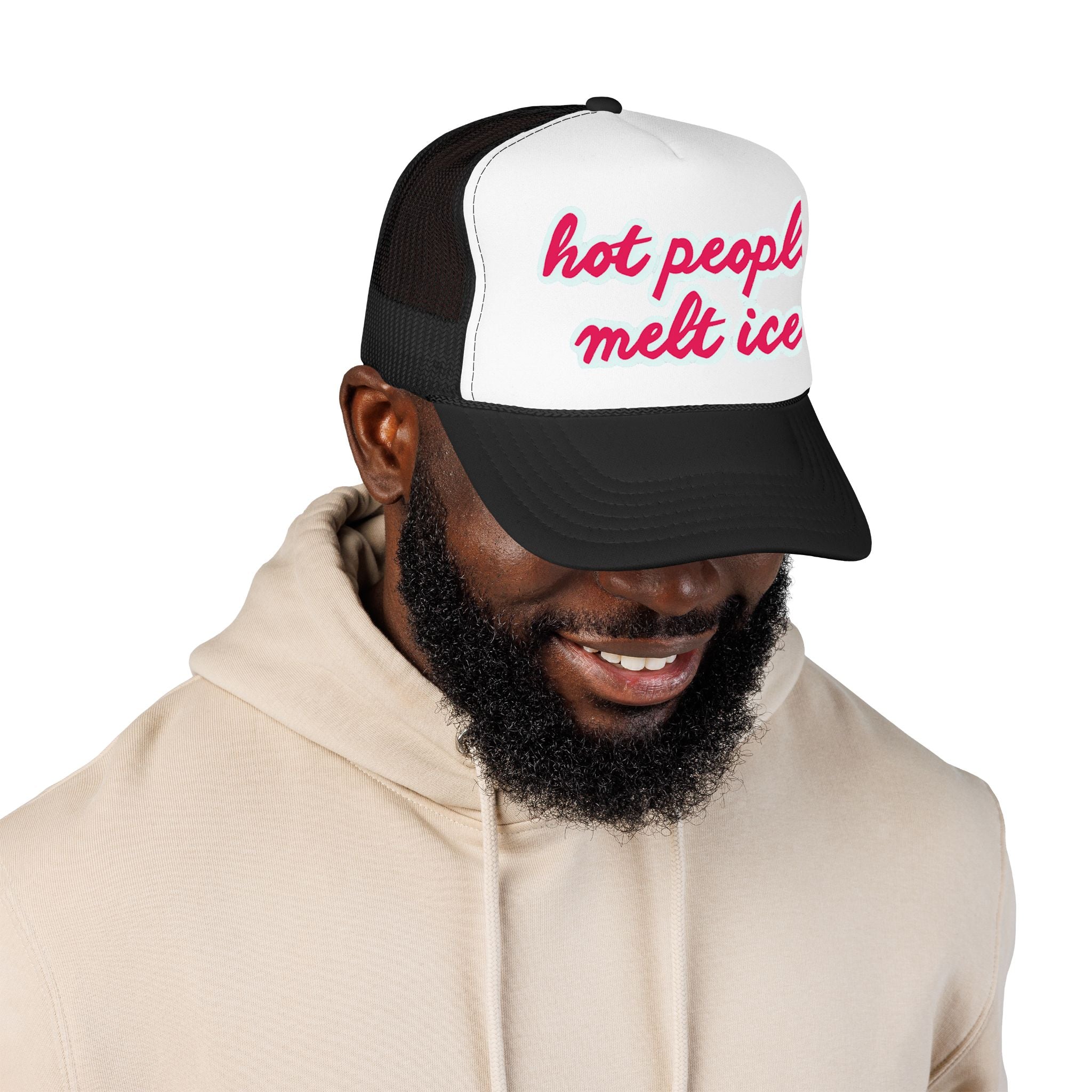 Hot People Melt Ice Mesh Trucker Hat
