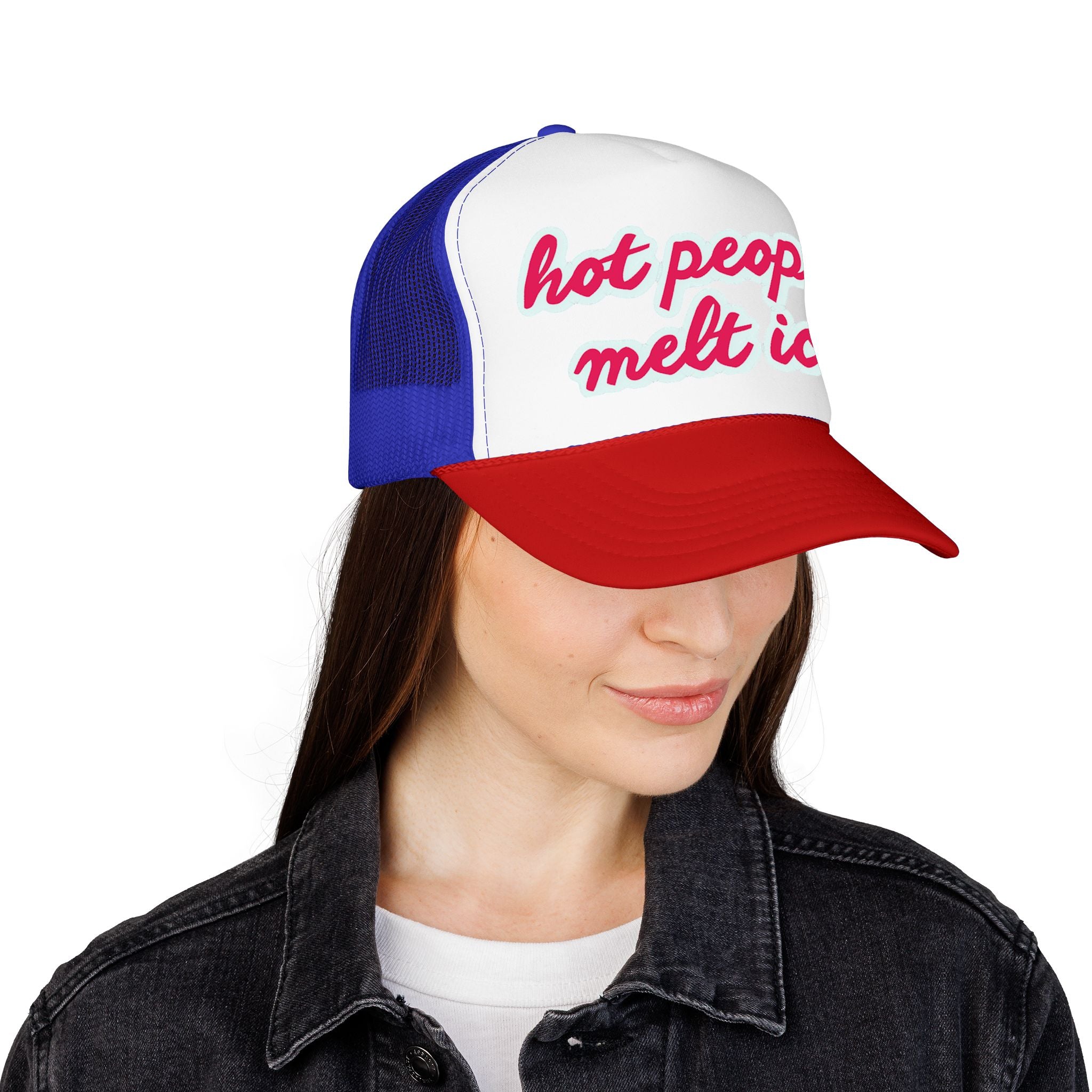 Hot People Melt Ice Mesh Trucker Hat