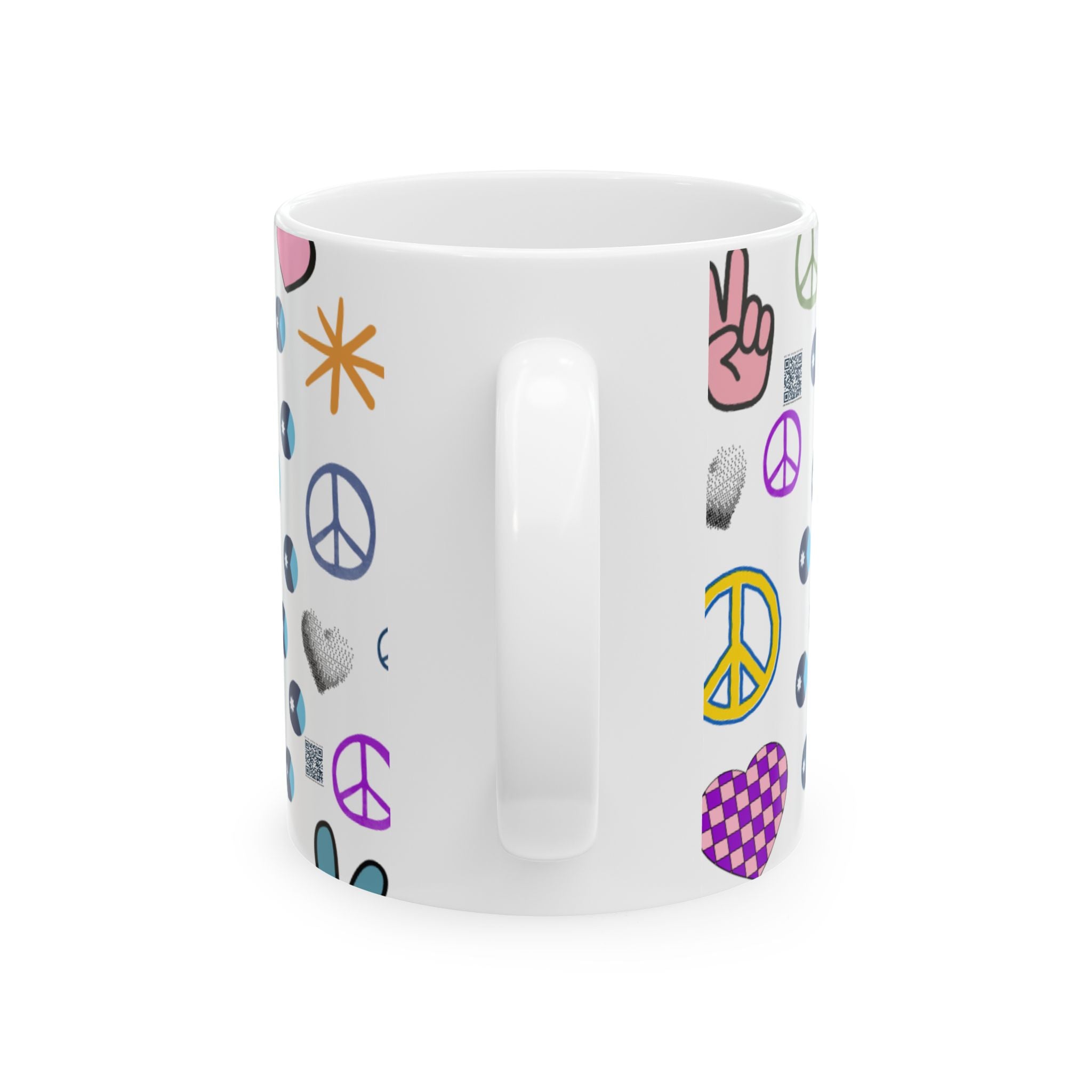 Revolt Pattern Ceramic Mug (11oz, 15oz)