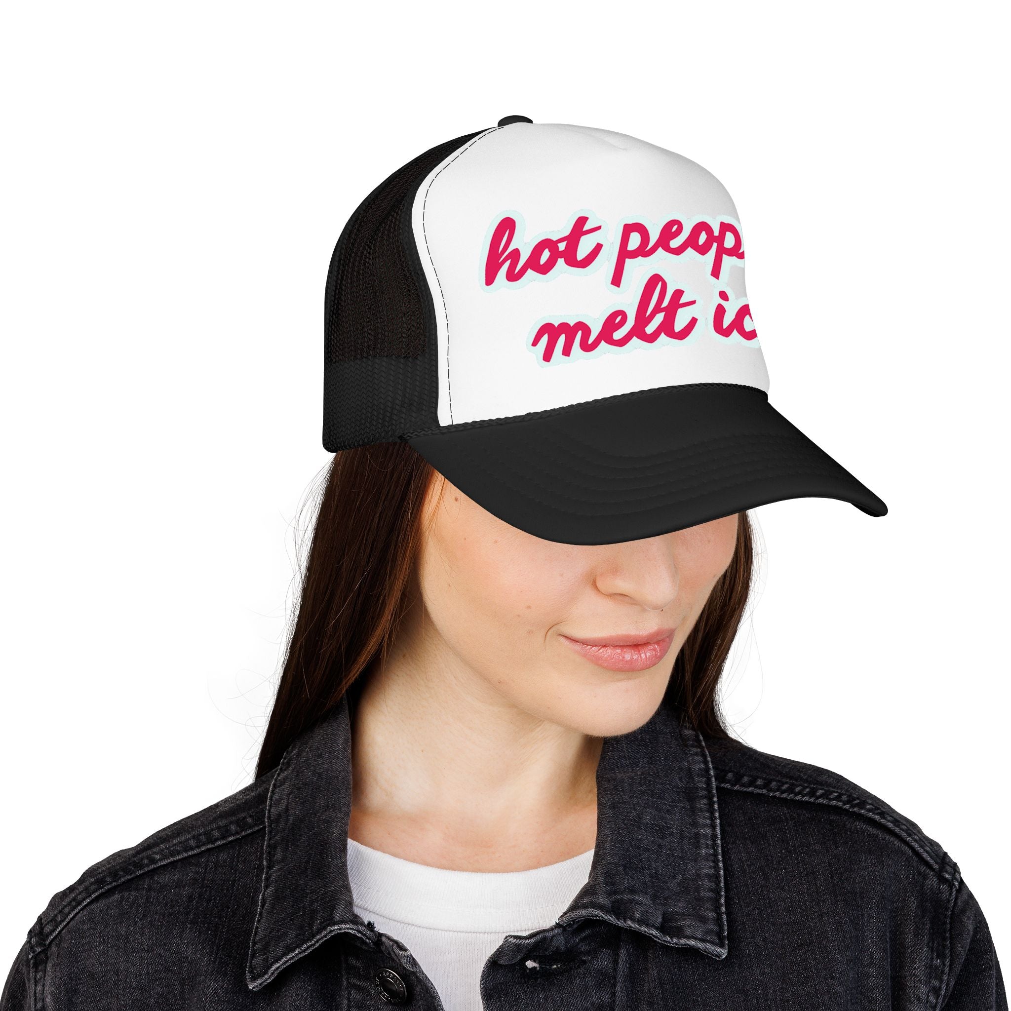 Hot People Melt Ice Mesh Trucker Hat