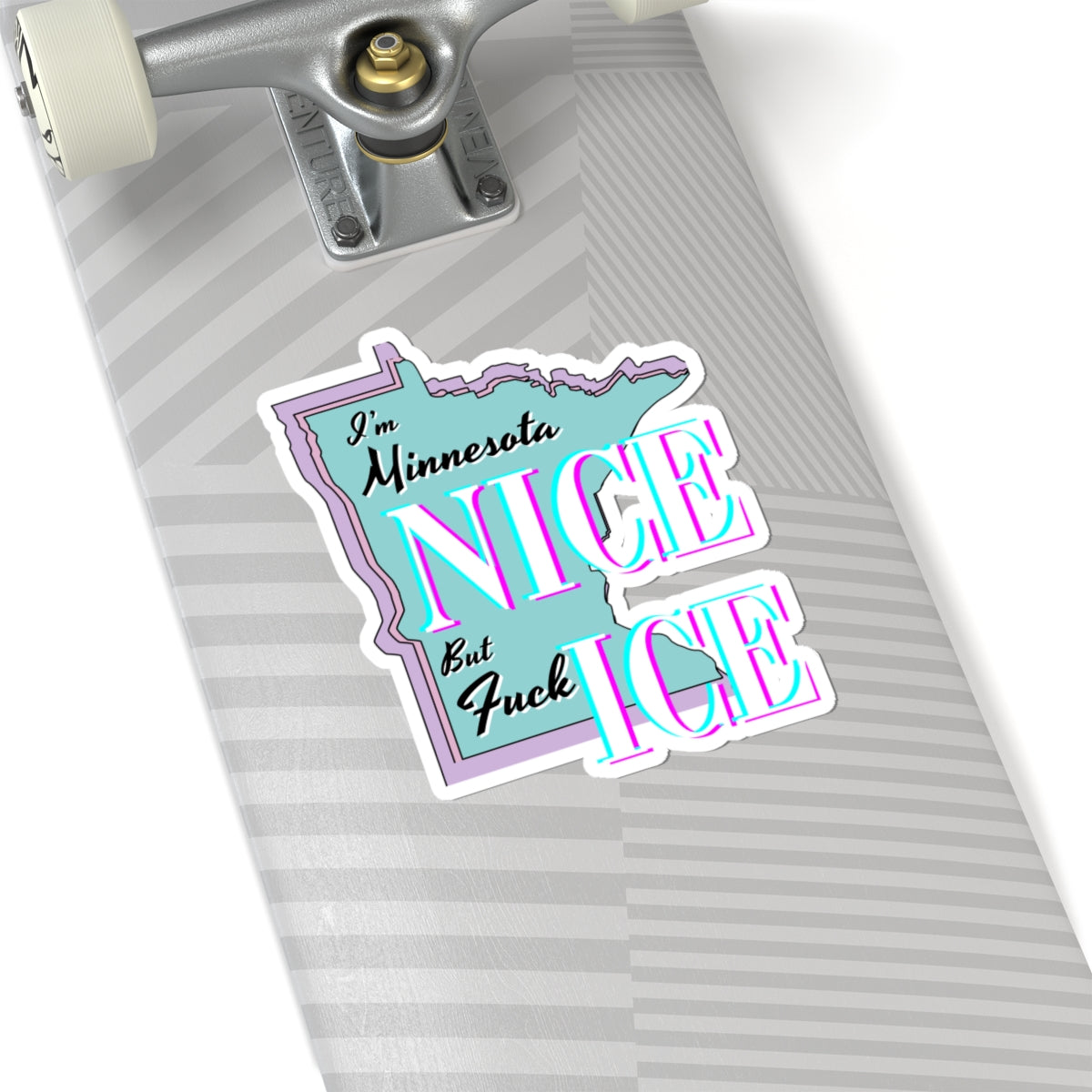 Minnesota Nice F Ice Kiss-Cut Sticker