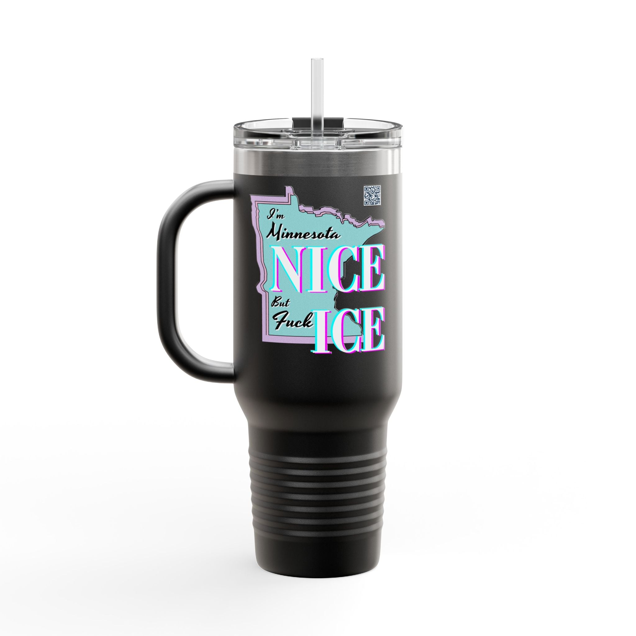 Minnesota Nice F Ice 40oz Insulated Travel Mug