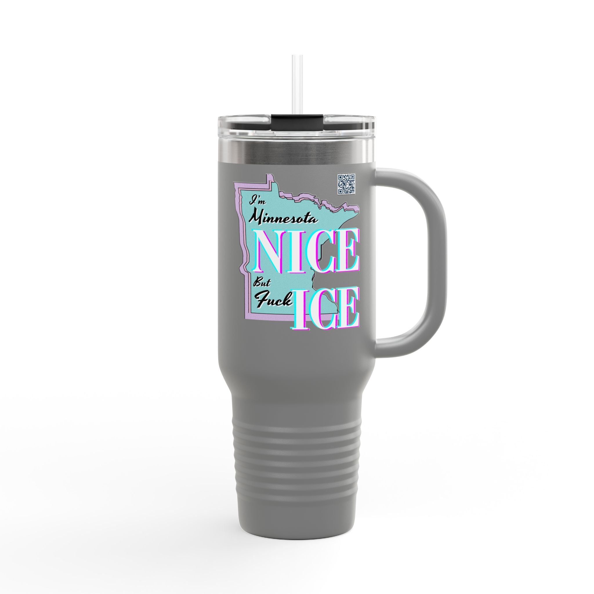 Minnesota Nice F Ice 40oz Insulated Travel Mug
