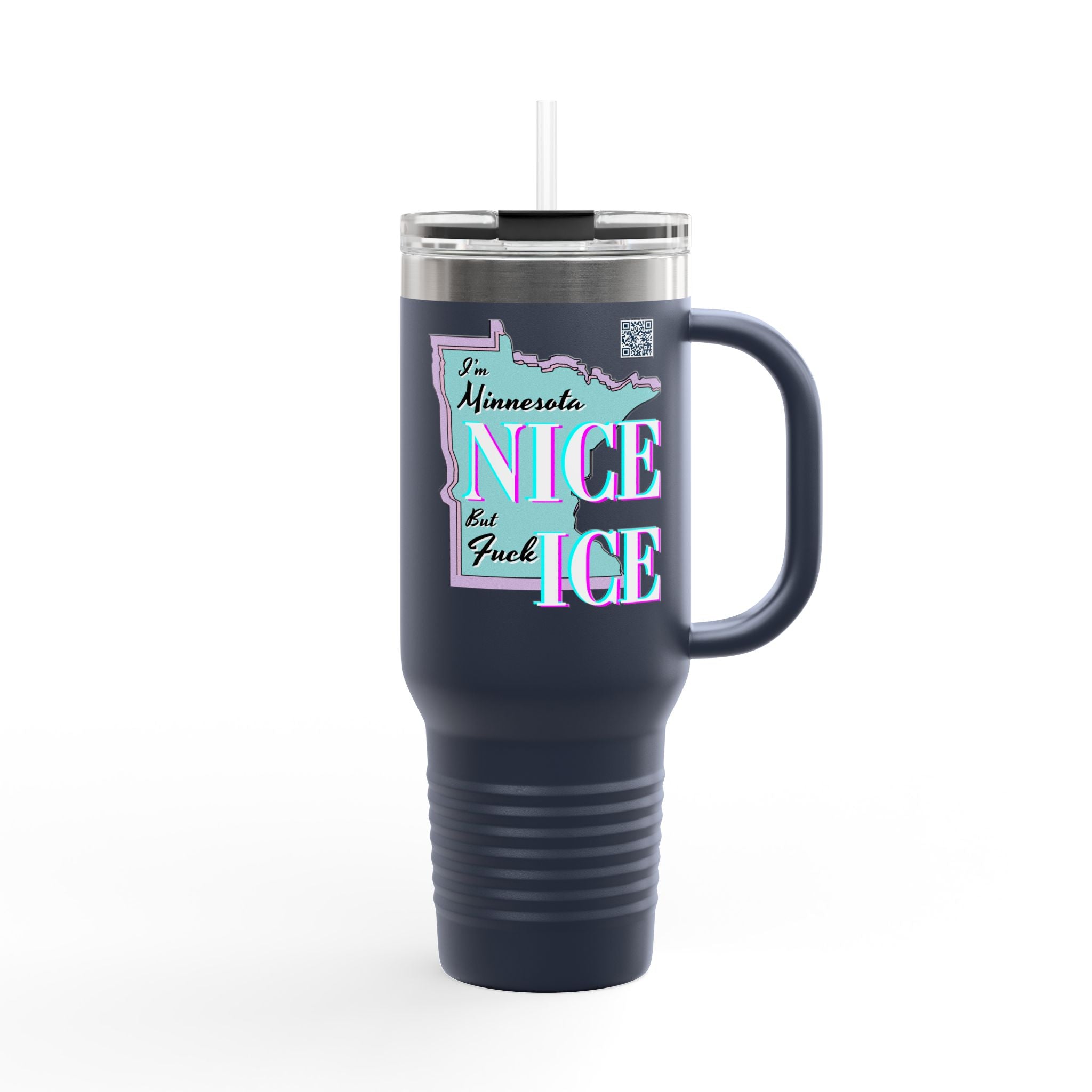 Minnesota Nice F Ice 40oz Insulated Travel Mug