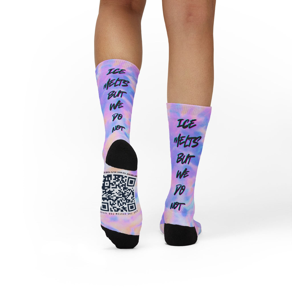 Ice Melts Tie-Dye Crew Socks