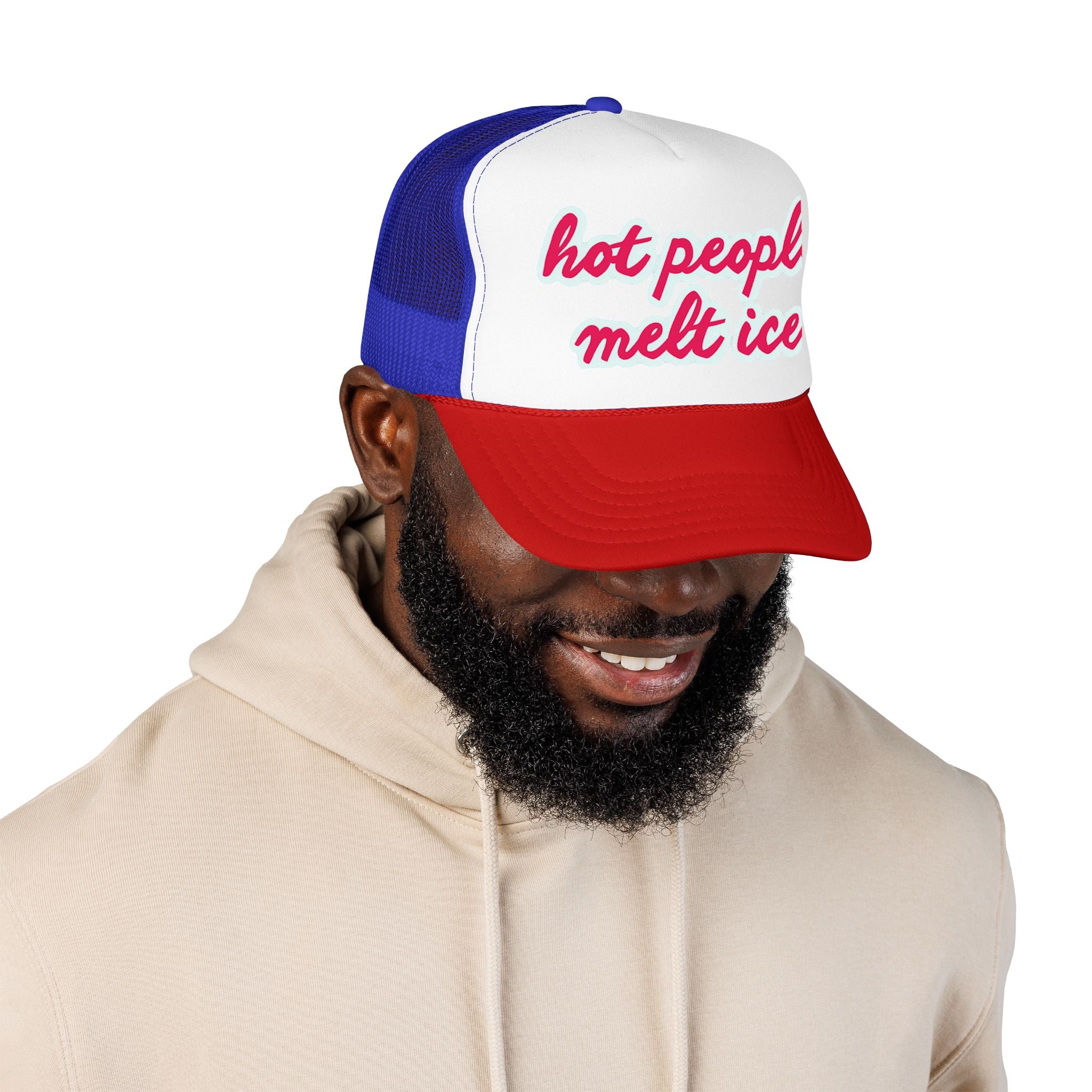 Hot People Melt Ice Mesh Trucker Hat