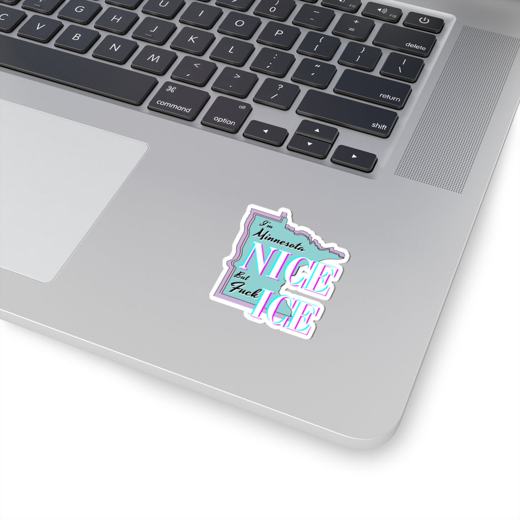 Minnesota Nice F Ice Kiss-Cut Sticker