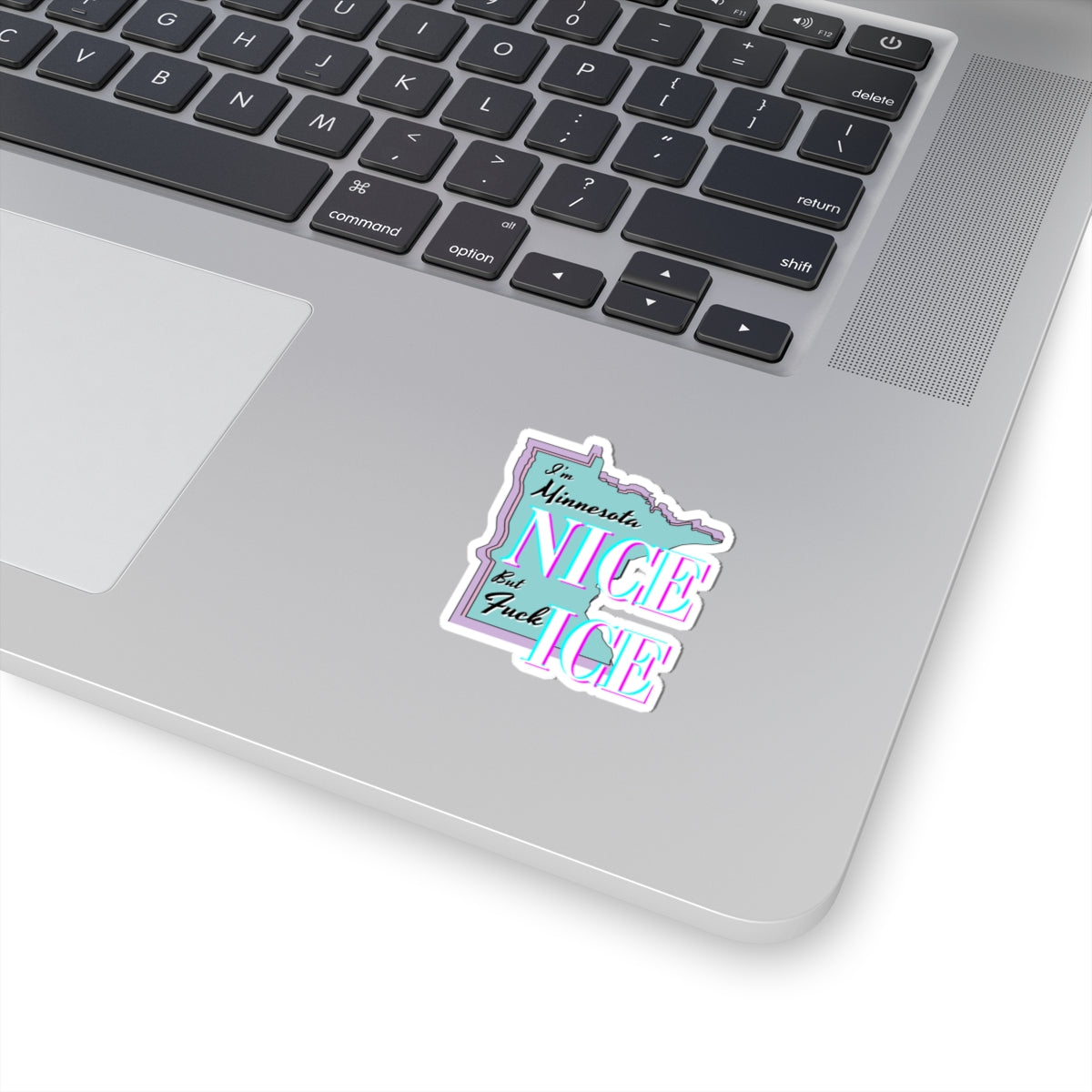 Minnesota Nice F Ice Kiss-Cut Sticker