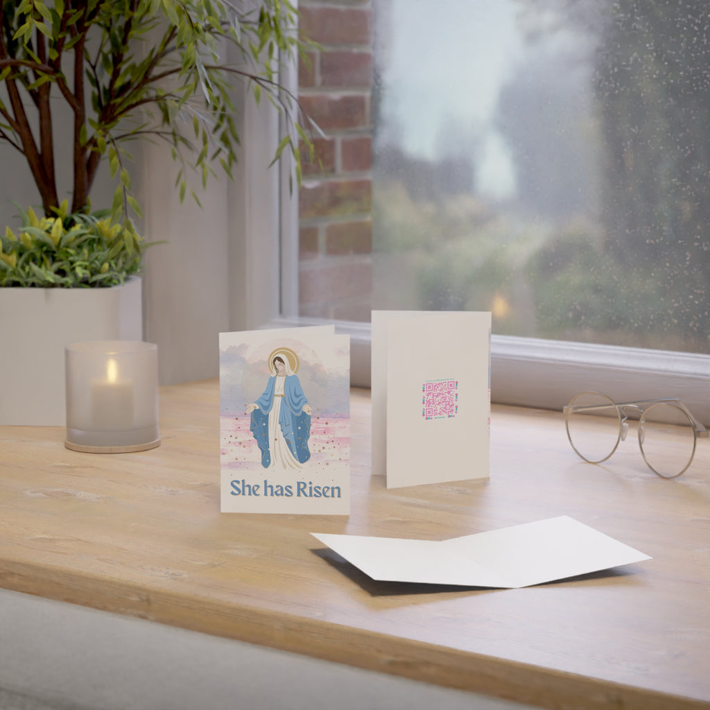 "She Has Risen" Greeting Card (Pack of 1/10/30/50)