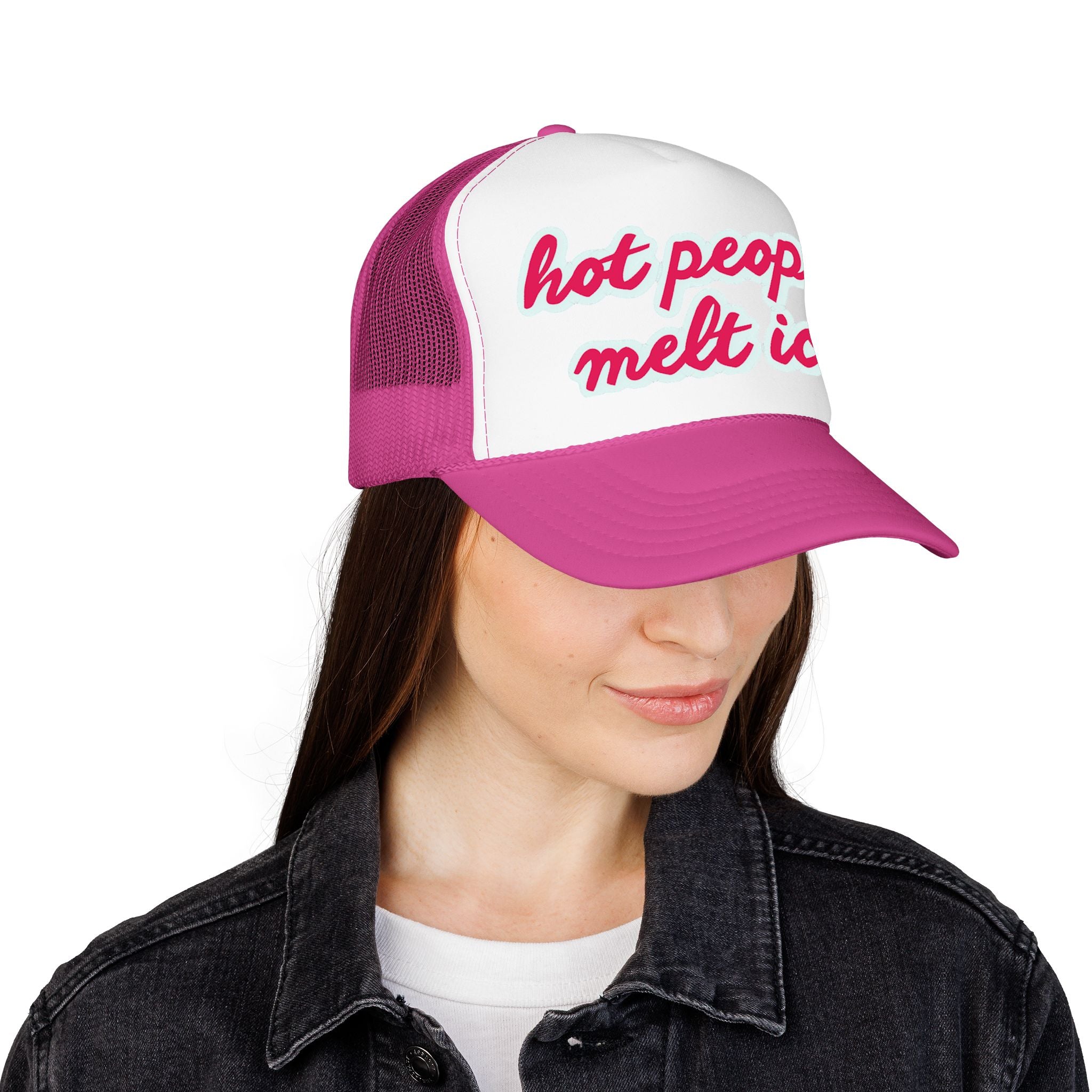 Hot People Melt Ice Mesh Trucker Hat