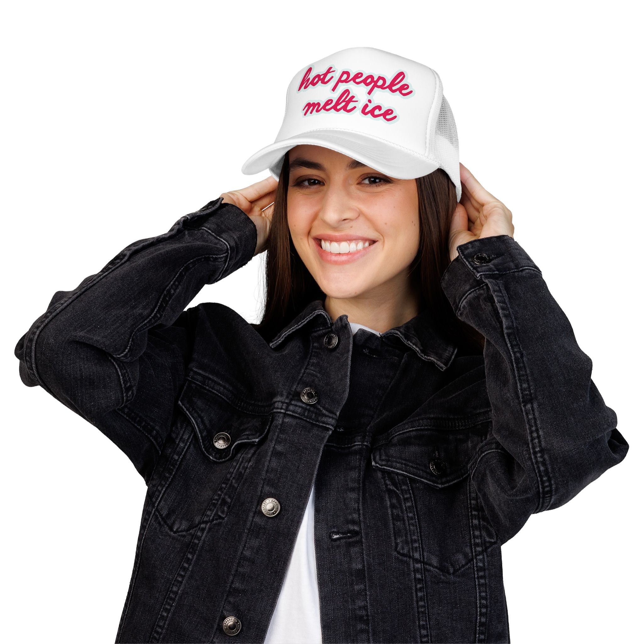 Hot People Melt Ice Mesh Trucker Hat
