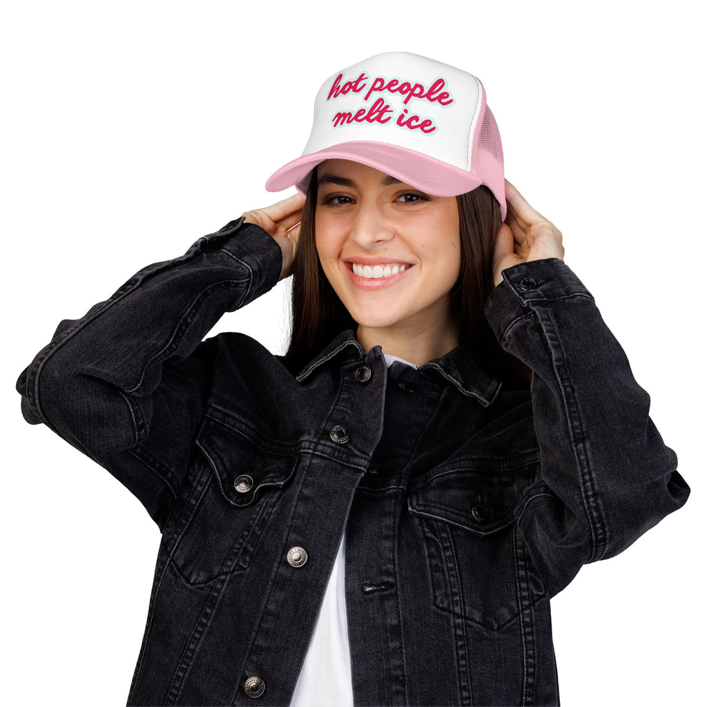 Hot People Melt Ice Mesh Trucker Hat