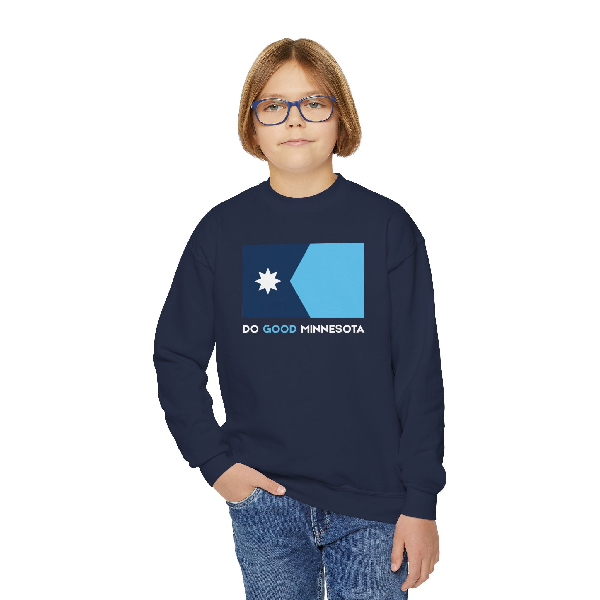 Do Good Minnesota Youth Crewneck Sweatshirt