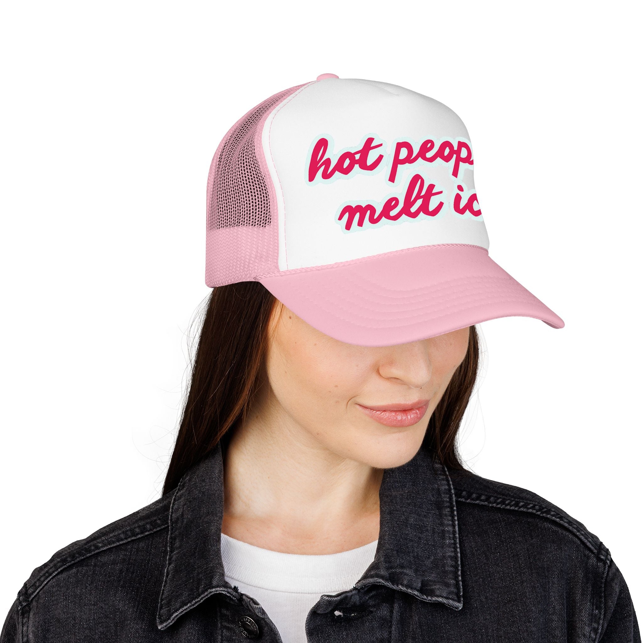Hot People Melt Ice Mesh Trucker Hat