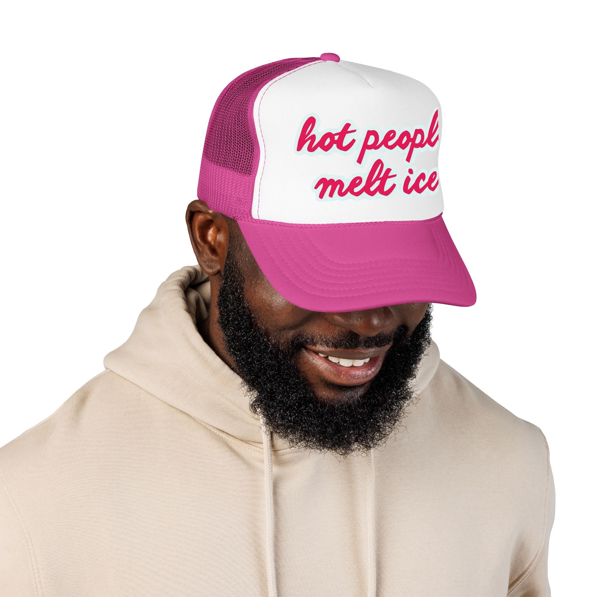 Hot People Melt Ice Mesh Trucker Hat